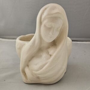 Vintage Haegar Pottery- Madonna With Child Planter